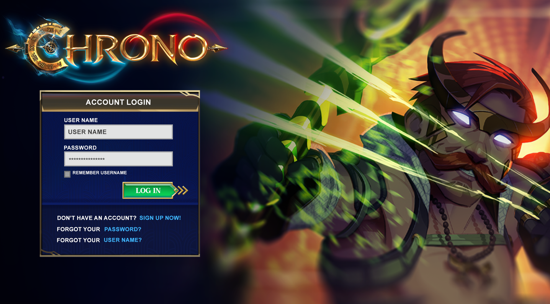 Login Screen WIP